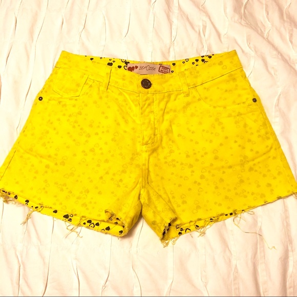 Zerozen neon yellow shorts size 32”